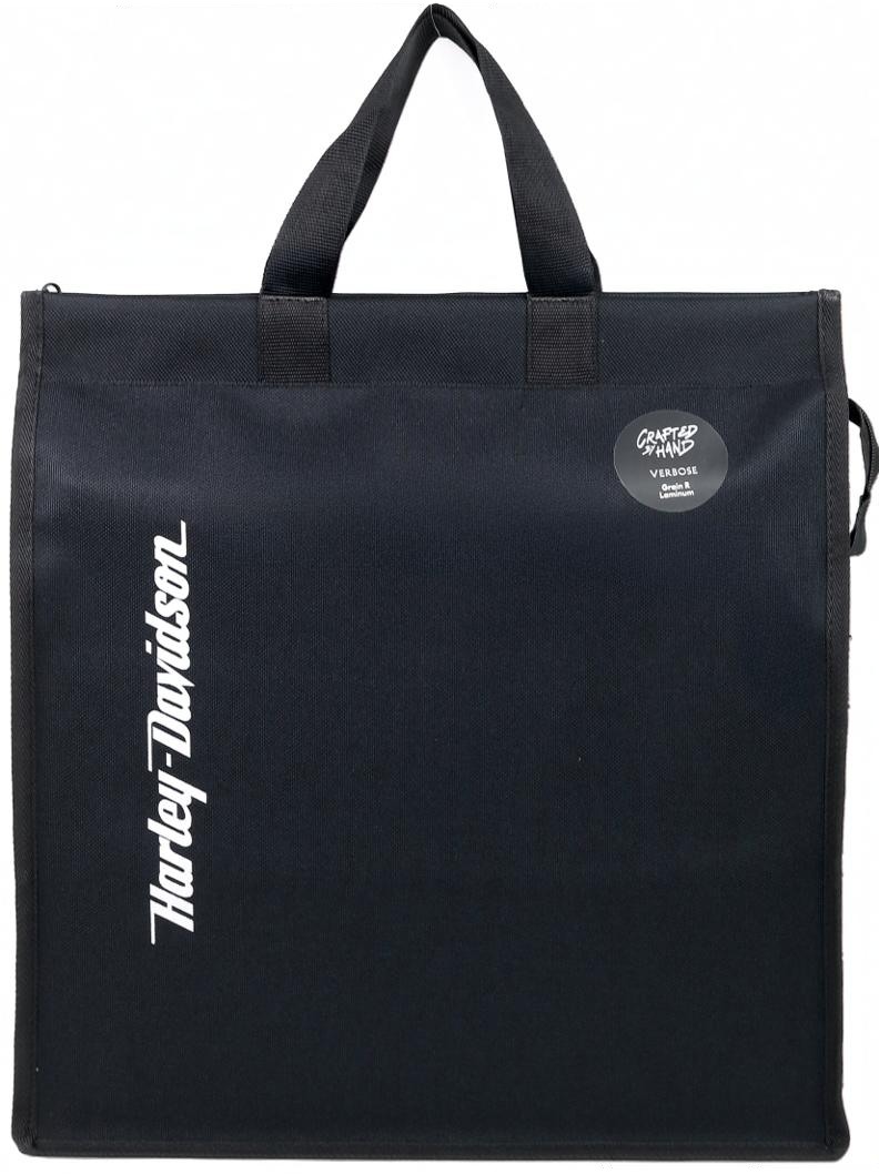 Custom Black Single-Zip Carry Tote