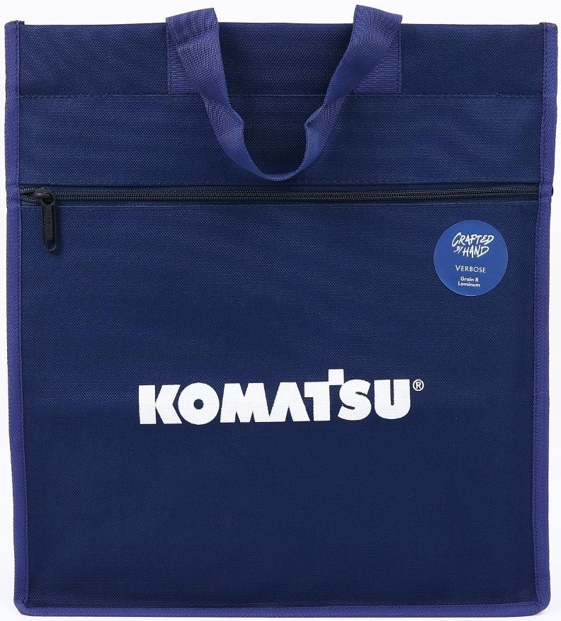 Custom Navy Double-Zip Carry Tote