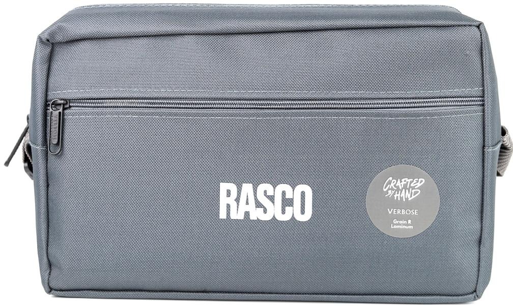 Custom Grey Double-Zip Organizer Pouch