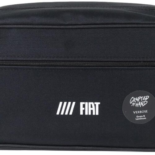 Custom Black Double-Zip Organizer Pouch