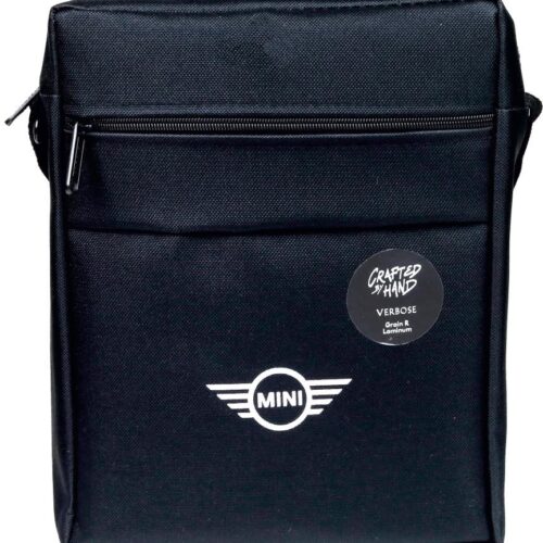 Custom Black Double-Zip Compact Carry Bag