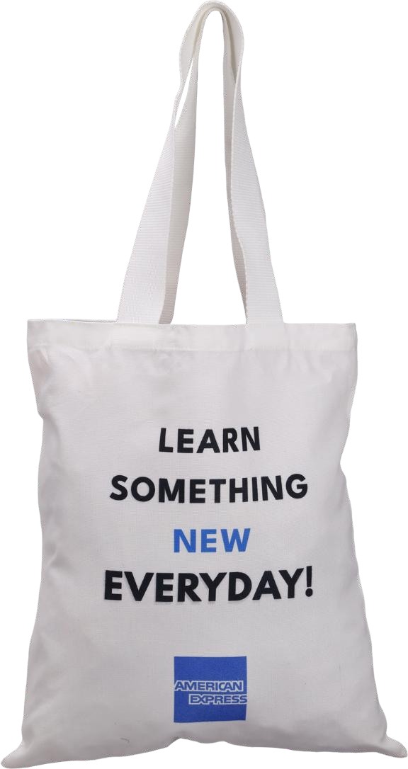 Custom White Canvas Promotional Tote