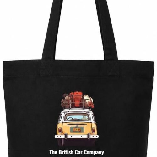 Custom Natural and Black Two-Tone Canvas Tote