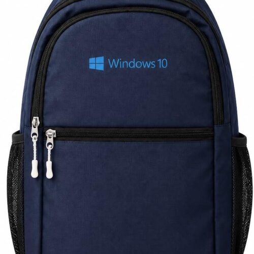 Custom Navy Eco-Line Polyester Backpack