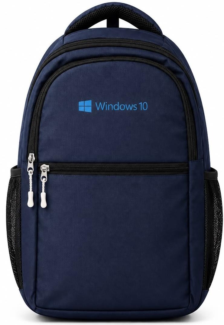 Custom Navy Eco-Line Polyester Backpack