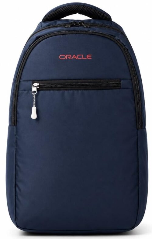Custom Navy Mid-Line Polyester Backpack