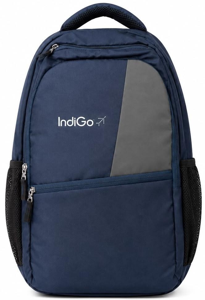 Custom Navy and Grey Mid-Line Backpack