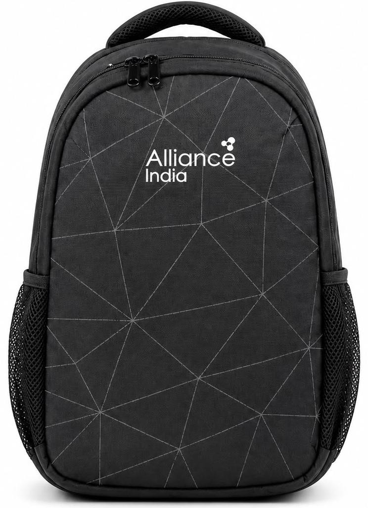Custom Black Patterned High-Line Backpack