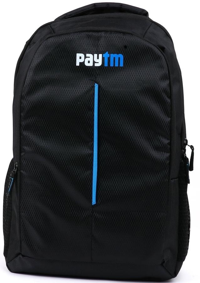 Custom Black Premium Backpack with Contrast Piping