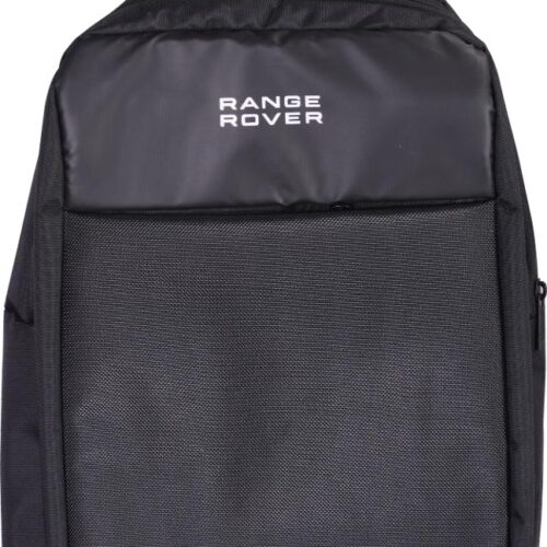 Custom Black Backpack with Gunmetal Handle