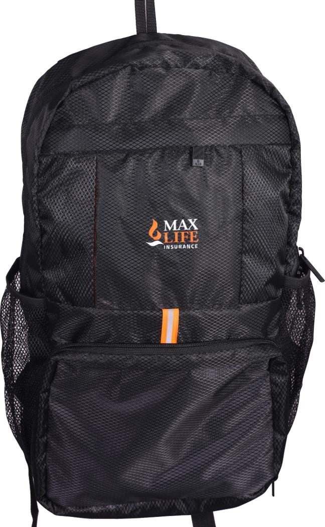 Custom Black Honeycomb Foldable Backpack