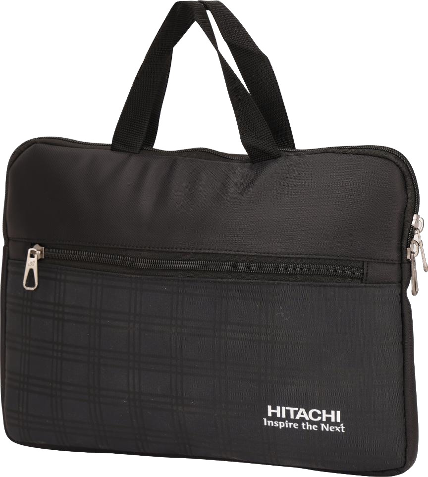 Custom Black 14-Inch Cross-Dot Laptop Bag