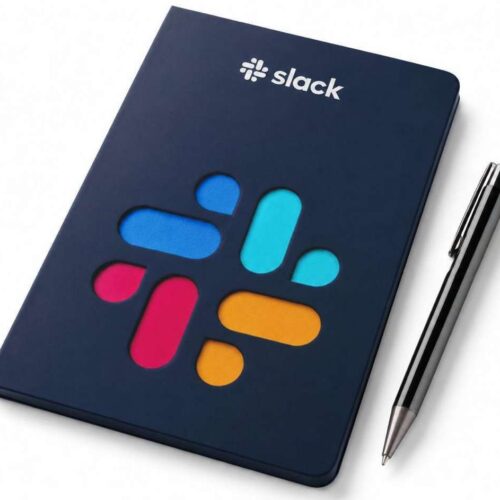 Custom-Cut PU Notebook and Metal Pen Gift Set