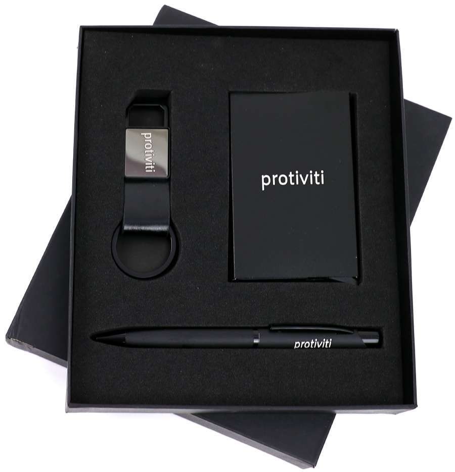Metal Pen, Keychain and Cardholder Gift Set
