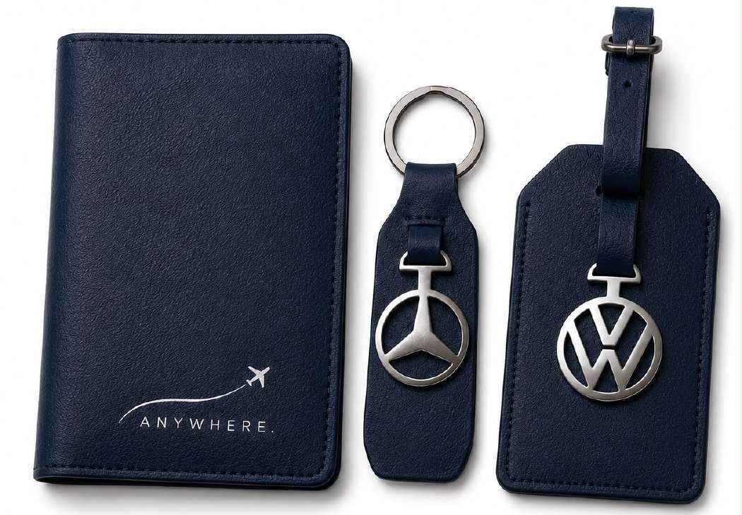 Passport Cover and Travel Accessories Gift Kit