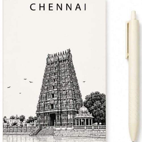 Chennai Pocket Notebook and Pen Gift Set