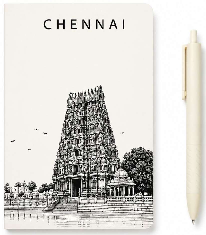 Chennai Pocket Notebook and Pen Gift Set