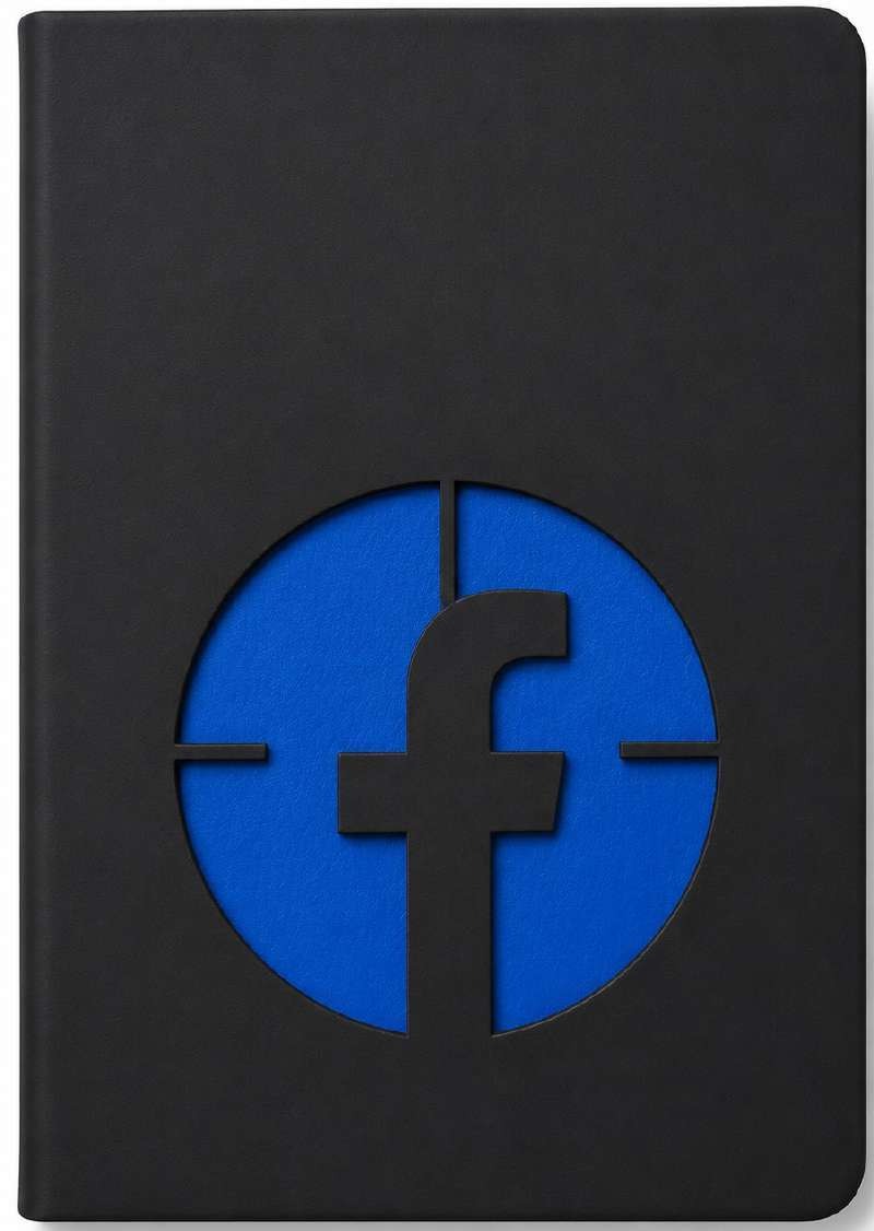 Custom Black Custom-Cut Cover Notebook