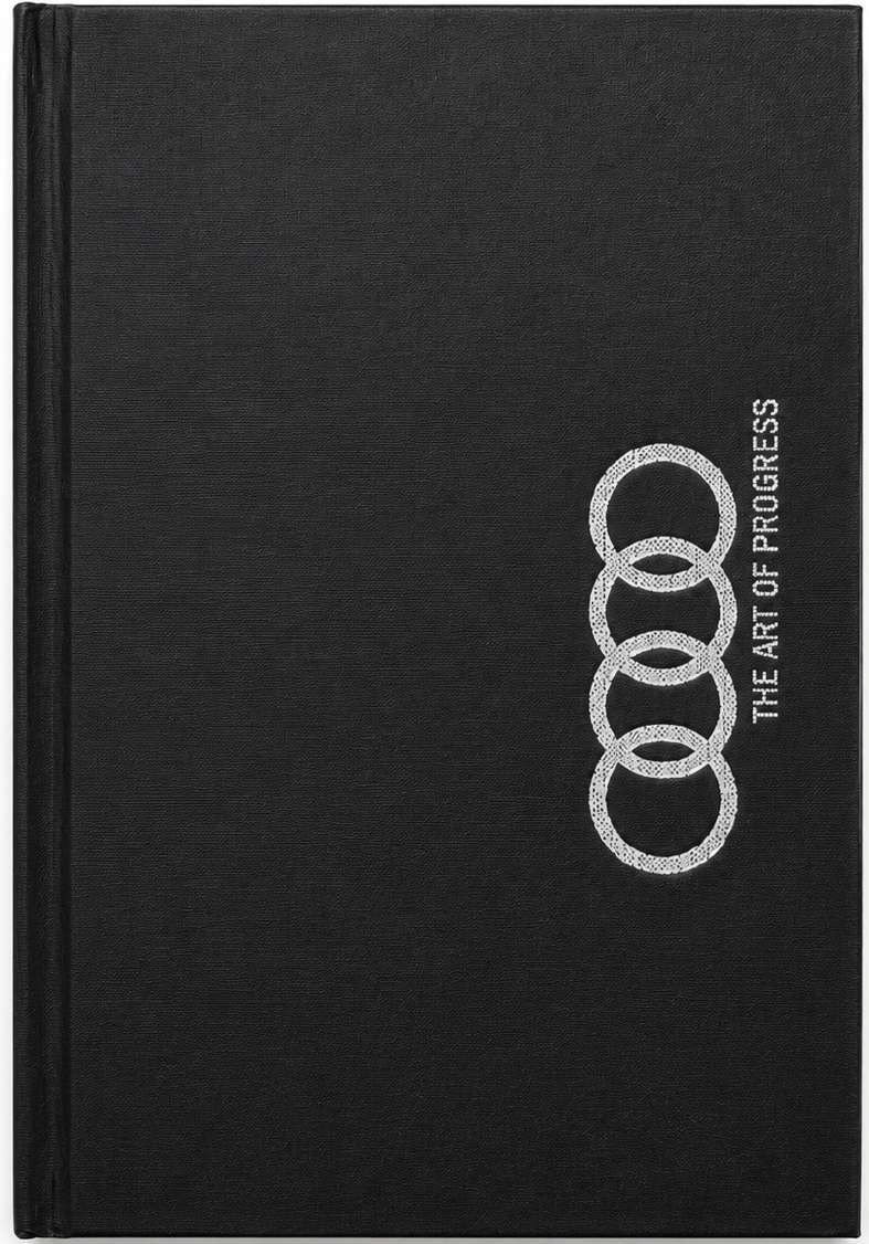 Custom Black Textured Spot-UV Hardbound Notebook