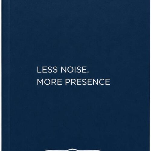 Custom Navy Waxed-Cover Premium Notebook
