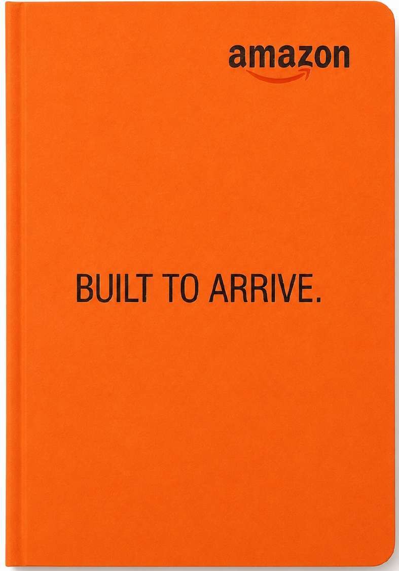 Custom Orange Waxed-Cover Notebook