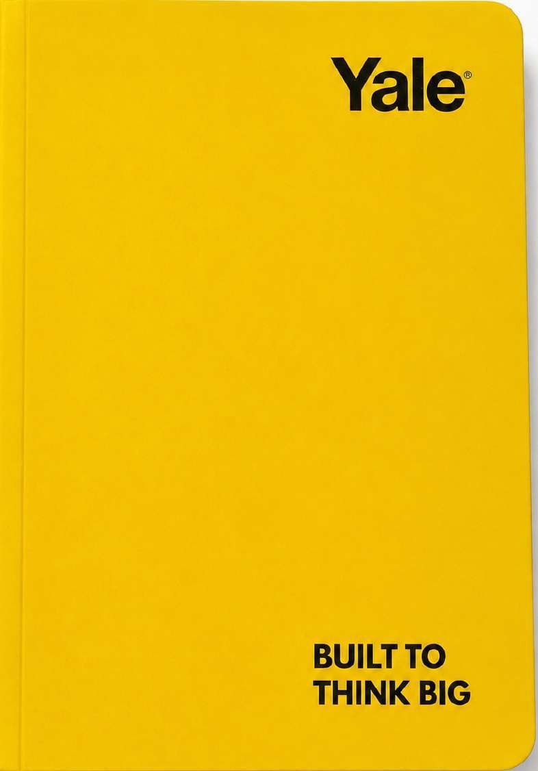 Custom Yellow Waxed-Cover Notebook