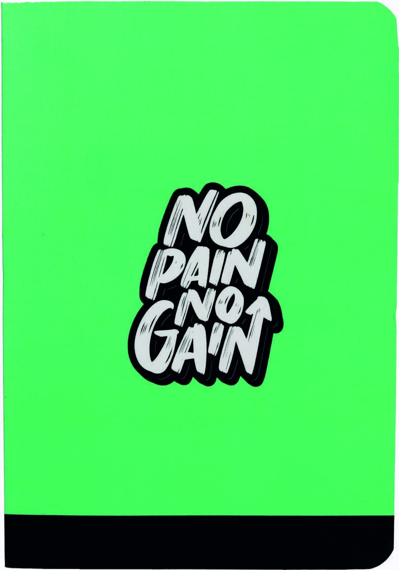Custom Green Linen-Finish Printed Notebook