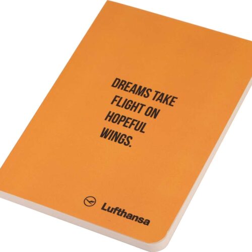 Custom Orange Soft-Cover Notebook