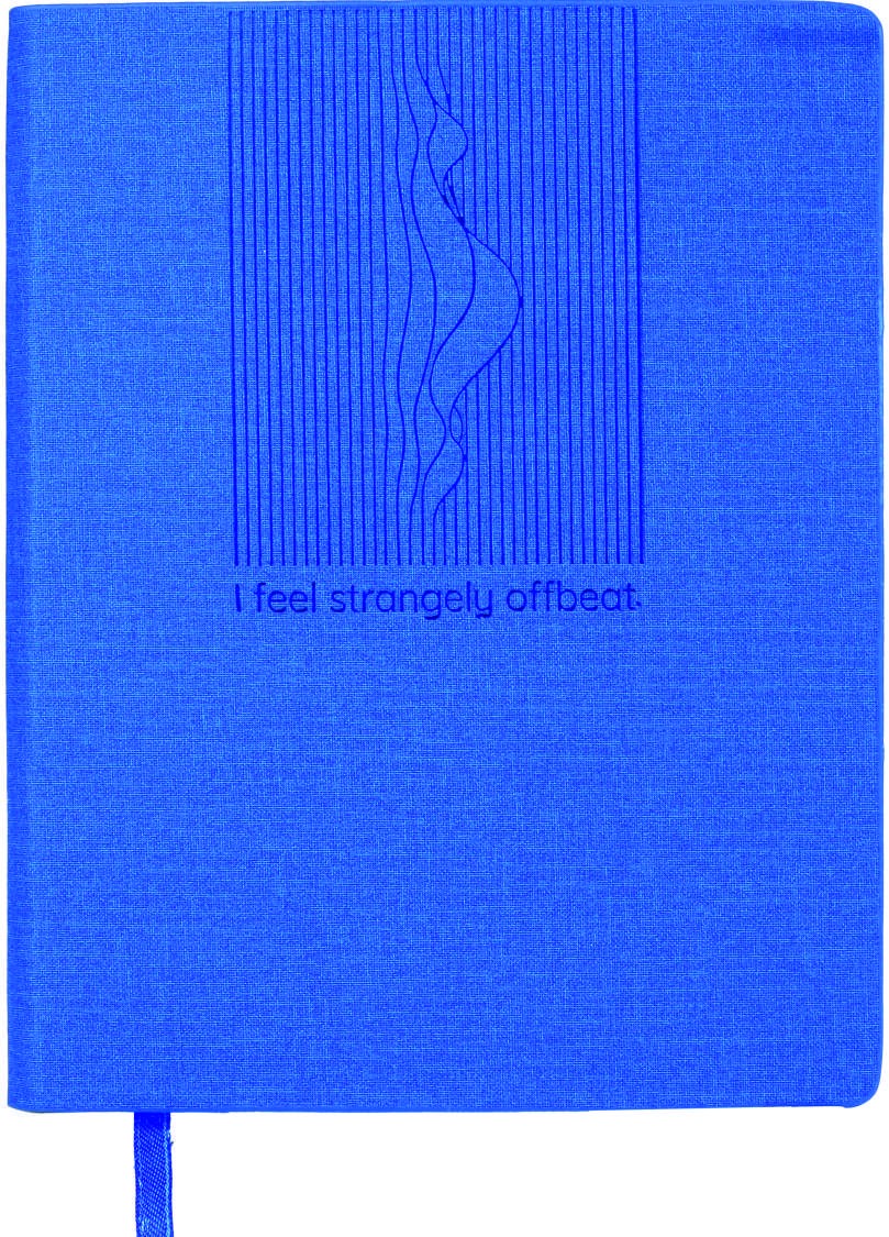 Custom Blue Flex Vegan-Leather Notebook