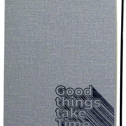 Custom Grey Flex Vegan-Leather Notebook
