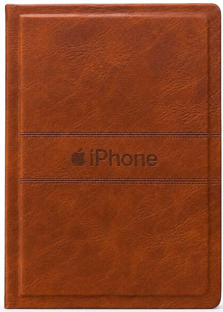 Custom Brown Premium PU Hardbound Notebook