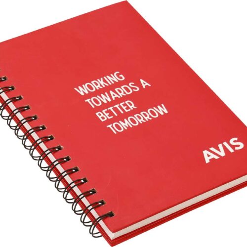 Custom Red Hardcover Wiro Notebook