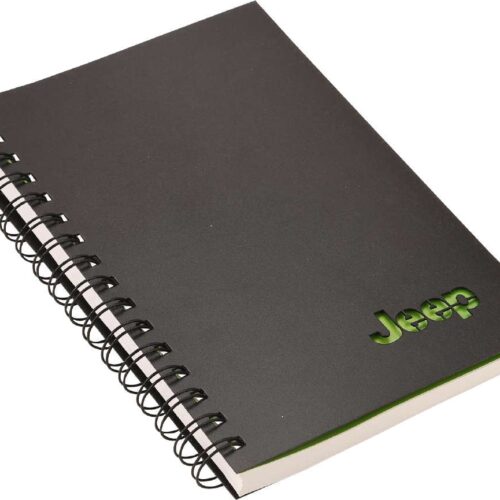 Custom Black Plastic-Sheet Wiro Notebook