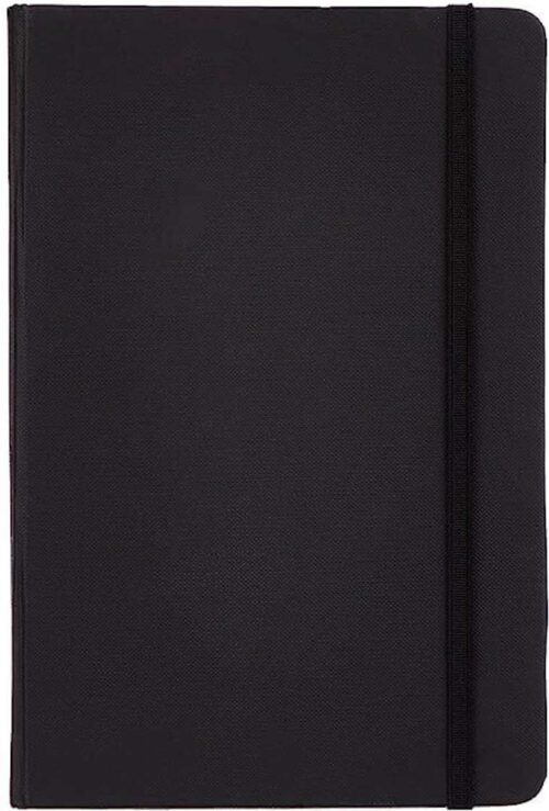 Custom Black Hardbound Notebook with Perforated Sheets