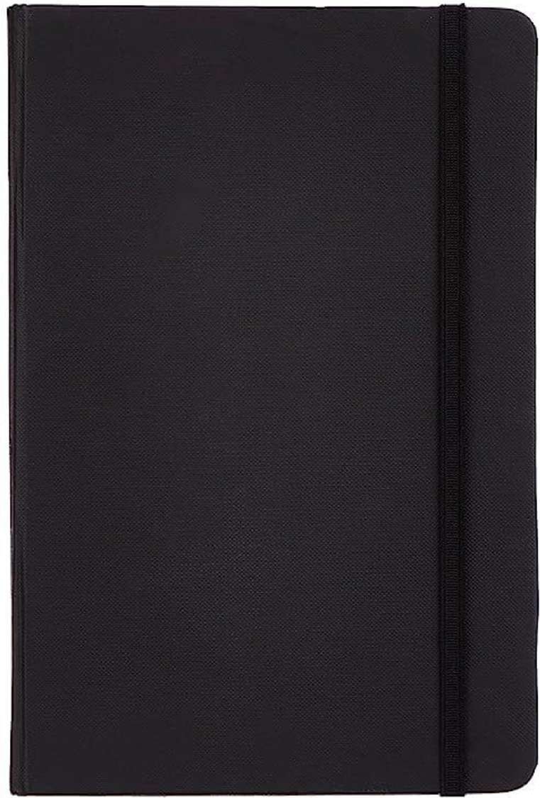 Custom Black Hardbound Notebook with Perforated Sheets