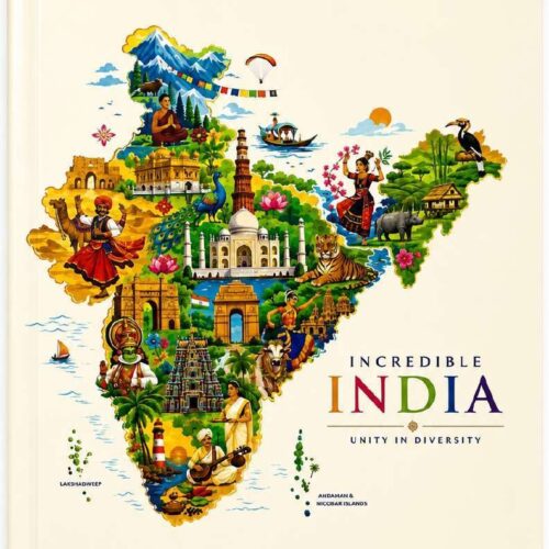 Custom India-Themed Mini Notebook