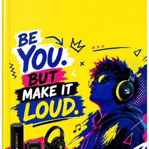Custom Yellow Graphic Mini Notebook