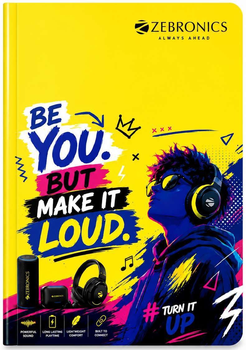 Custom Yellow Graphic Mini Notebook