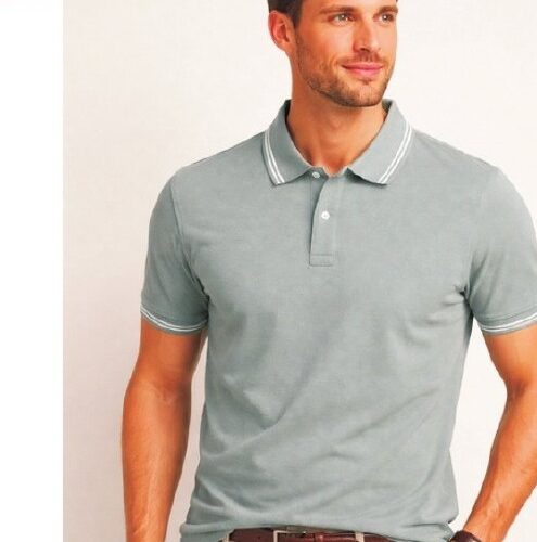 Louis Philippe Grey Prestige Corporate Polo T-Shirt