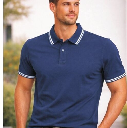 Louis Philippe Navy Sport Luxe Corporate Polo T-Shirt