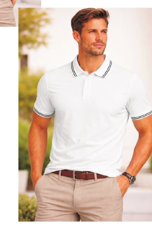 Louis Philippe White Signature Corporate Polo T-Shirt