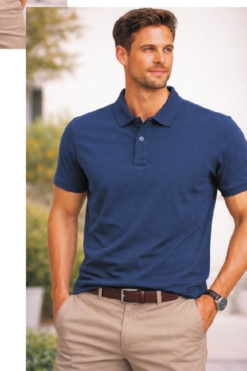 Louis Philippe Navy Classic Corporate Polo T-Shirt